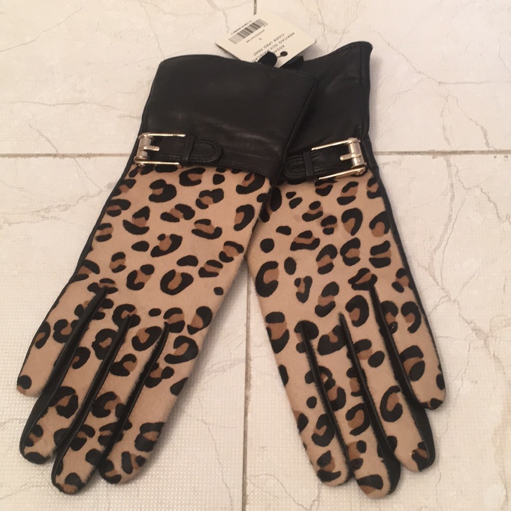 Cole Haan Haircalf/Leather Gloves